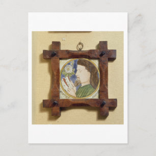 Portrait of Geoffrey Chaucer (c.1340-1400) (cerami Postcard