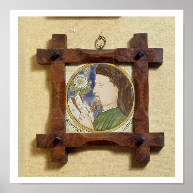 Portrait of Geoffrey Chaucer (c.1340-1400) (cerami Poster (Front)