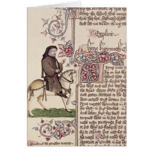 Portrait of Geoffrey Chaucer  facsimile from