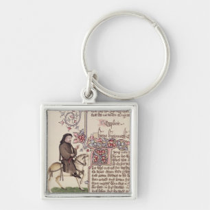 Portrait of Geoffrey Chaucer  facsimile from Key Ring
