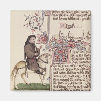 Portrait of Geoffrey Chaucer facsimile from