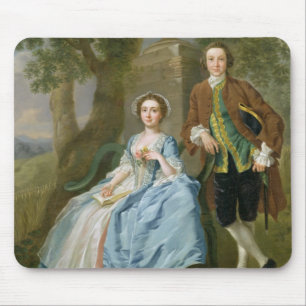 Portrait of George and Margaret Rogers, c.1748-50 Mouse Pad