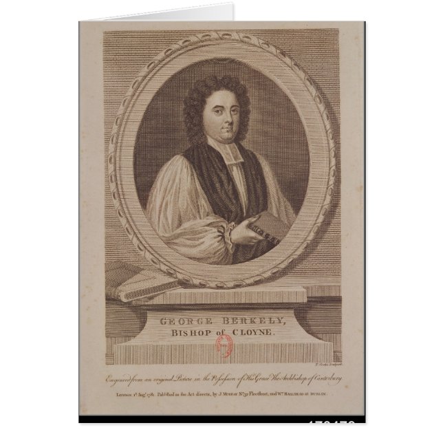 Portrait of George Berkeley  Bishop (Front)