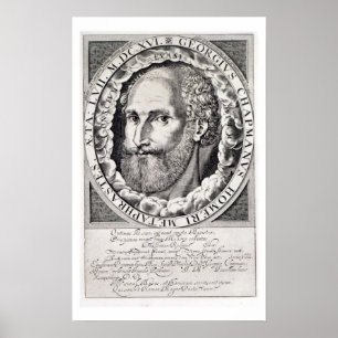 Portrait of George Chapman (c.1559-1634) c.1609-10 Poster