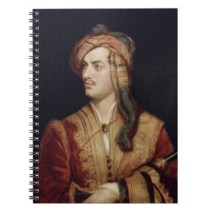Portrait of George Gordon (1788-1824) 6th Baron By Notebook