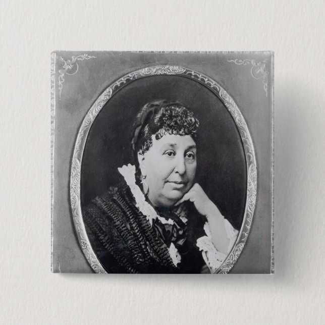 Portrait of George Sand 15 Cm Square Badge (Front)