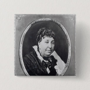 Portrait of George Sand 15 Cm Square Badge