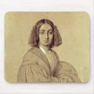 Portrait of George Sand 1837 Mouse Pad