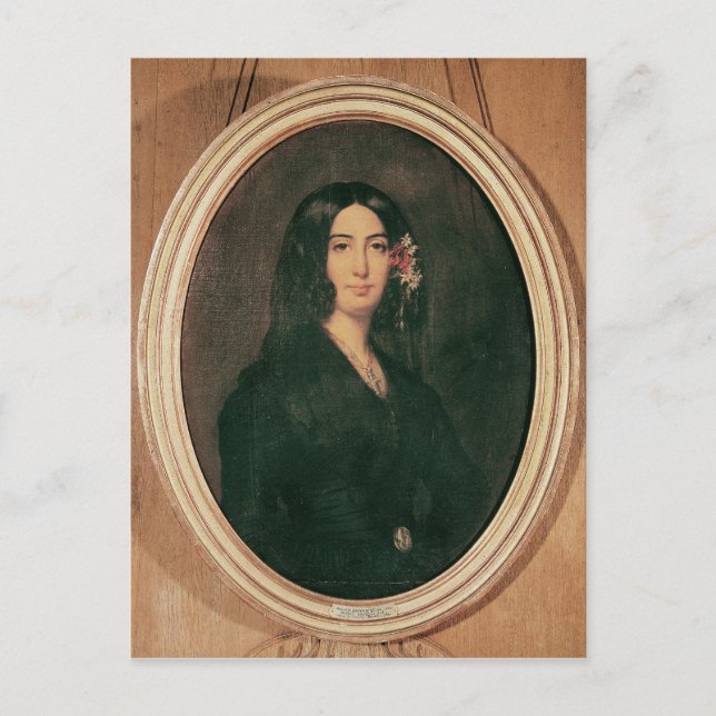 Portrait of George Sand Postcard (Front)