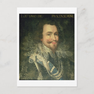 Portrait of George Villiers, 1st Duke of Buckingha Postcard