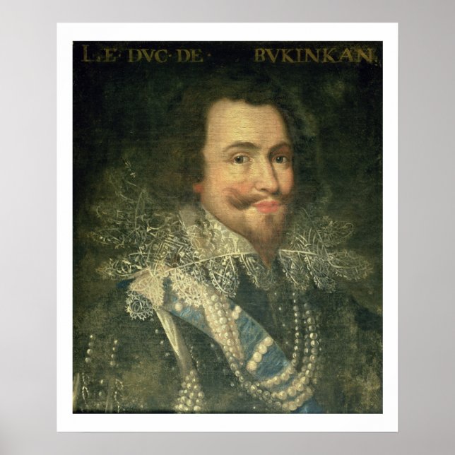 Portrait of George Villiers, 1st Duke of Buckingha Poster (Front)