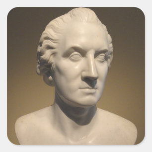 Portrait of George Washington   1828-30 Square Sticker