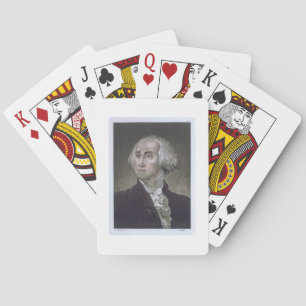 Portrait of George Washington, from 'Le Costume An Playing Cards