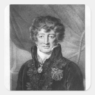 Portrait of Georges Cuvier Square Sticker
