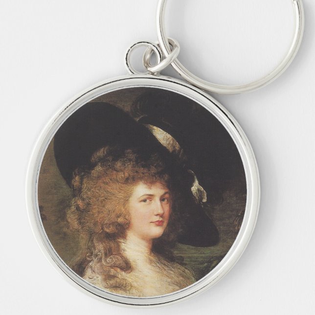 Portrait of Georgiana, Duchess of Devonshire Key Ring (Front)