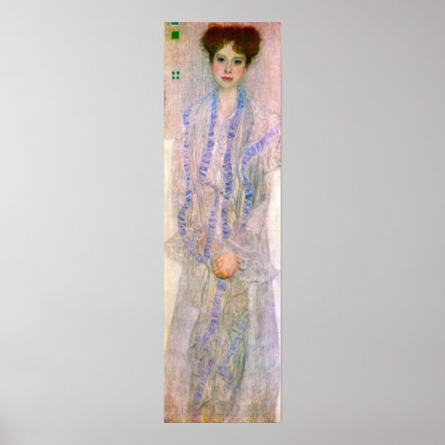 Portrait of Gertha Fersovanyi by Gustav Klimt Poster (Front)