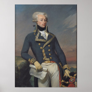 Portrait of Gilbert Motier as a Lieutenant Poster
