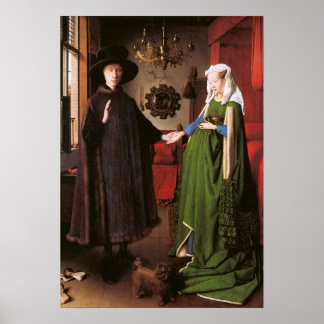Portrait of Giovanni Arnolfini and his Wife Poster (Front)