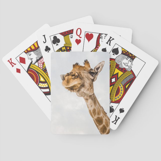 Portrait of Giraffe Playing Cards (Back)
