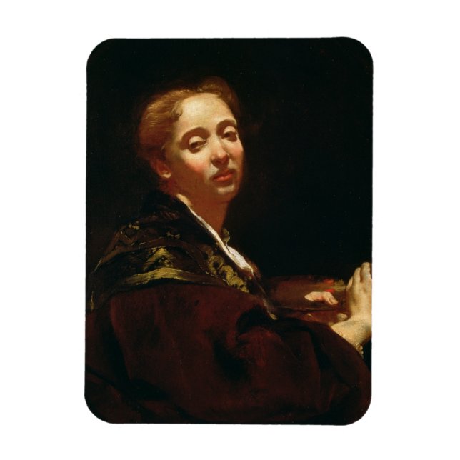 Portrait of Giulia Lama (fl.1728) Magnet (Vertical)