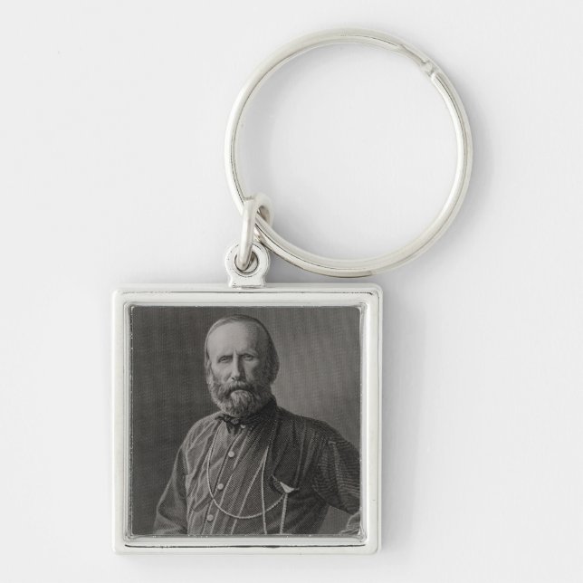Portrait of Giuseppe Garibaldi Key Ring (Front)