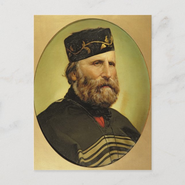 Portrait of Giuseppe Garibaldi Postcard (Front)