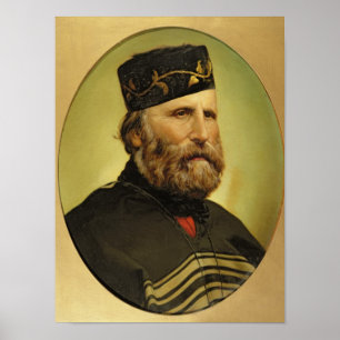 Portrait of Giuseppe Garibaldi Poster