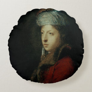 Portrait of Giuseppe Marchi 1753 Round Cushion