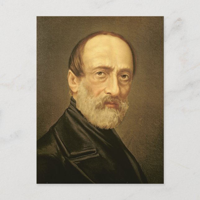Portrait of Giuseppe Mazzini Postcard (Front)