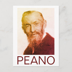 Portrait of Giuseppe Peano Postcard