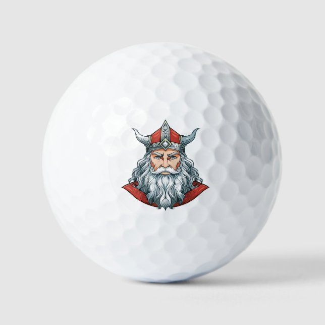 Portrait of God Odin Golf Balls (Front)