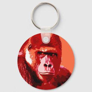 Portrait of Gorilla Key Ring