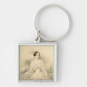Portrait of Grand Duchess Olga Nikolaevna, 1846 Key Ring
