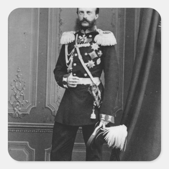 Portrait of Grand Duke Michael Nikolaevich Square Sticker (Front)