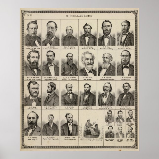 Portrait of Greenleaf, Minnesota Poster (Front)