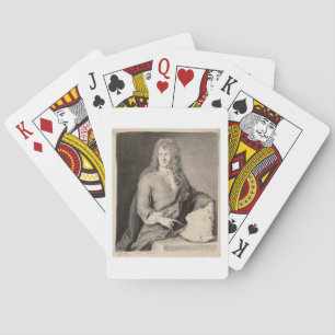Portrait of Grinling Gibbons (1648-1721) (w/c on p Playing Cards