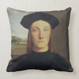 Portrait of Guidobaldo da Montefeltro, Duke of Urb Cushion