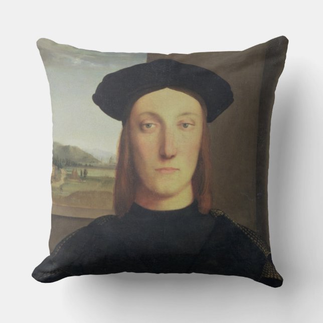 Portrait of Guidobaldo da Montefeltro, Duke of Urb Cushion (Front)