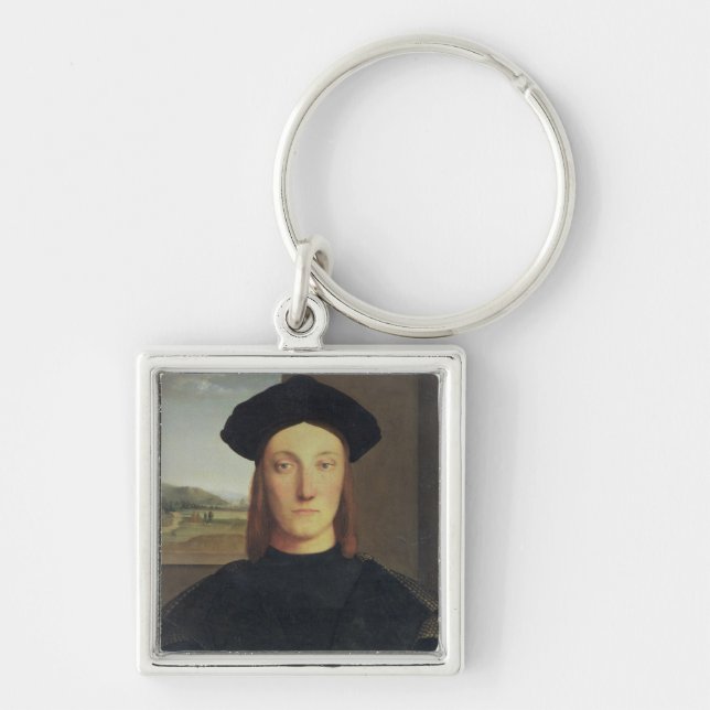 Portrait of Guidobaldo da Montefeltro, Duke of Urb Key Ring (Front)