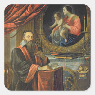 Portrait of Guillaume de Vair Square Sticker