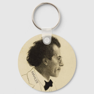 Portrait of Gustav Mahler (1902) Key Ring