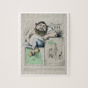 Portrait of Gustave Courbet (1819-77) illustration Jigsaw Puzzle