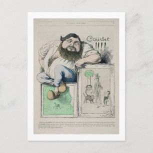 Portrait of Gustave Courbet (1819-77) illustration Postcard