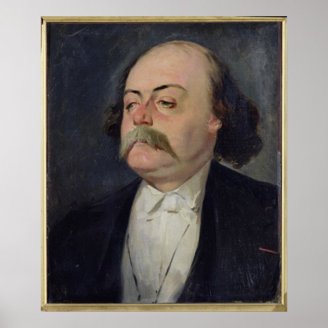 Portrait of Gustave Flaubert  1868-81 Poster (Front)