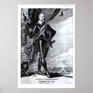 Portrait of Gustavus Adolphus the Great Poster