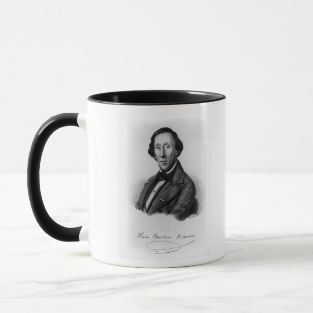 Portrait of Hans Christian Andersen Mug (Left)