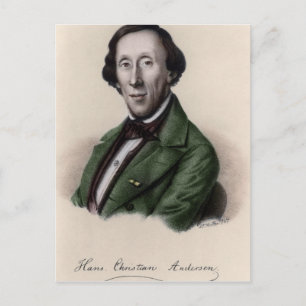 Portrait of Hans Christian Andersen Postcard