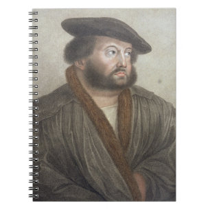 Portrait of Hans Holbein (1497/8-1543) engraved by Notebook