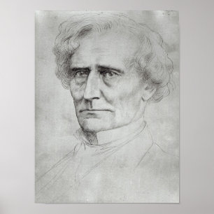 Portrait of Hector Berlioz Poster