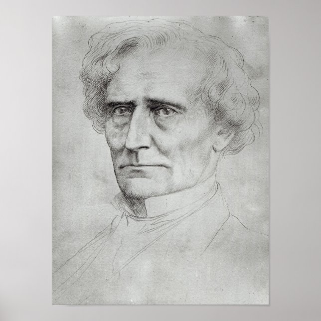 Portrait of Hector Berlioz Poster (Front)